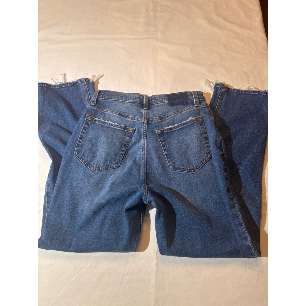 Abercrombie & Fitch Curve Love The Ankle Straight Ultra High Rise Sz 27 4L Y2K - Picture 6 of 6
